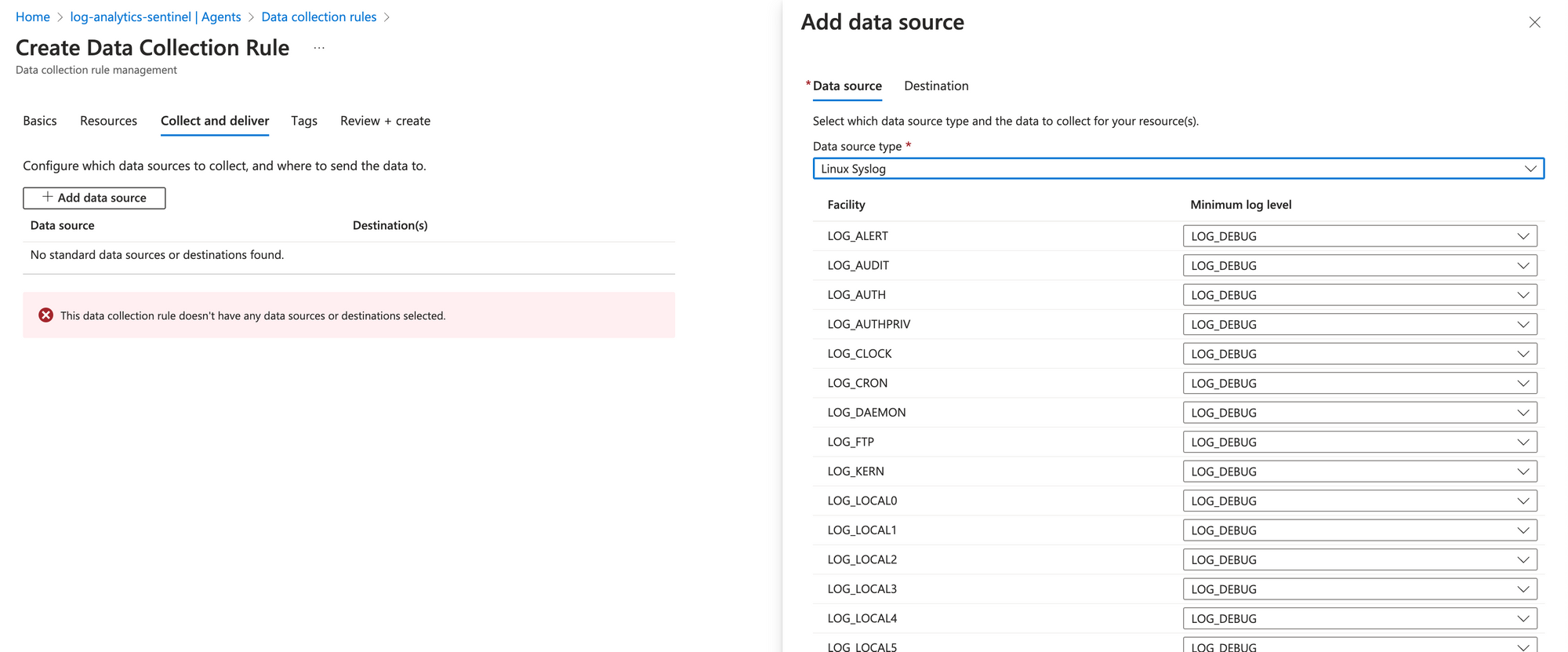 Creating and onboarding a Syslog Forwarder into Sentinel (Azure VM) (Easy)